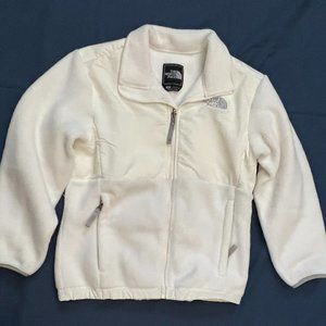 North Face Fleece White Jacket Medium